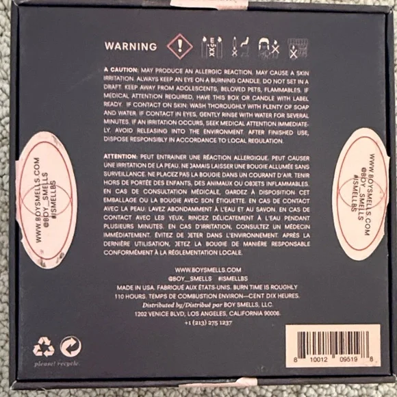 Boy Smells SLOW BURN candle - Picture 2 of 6